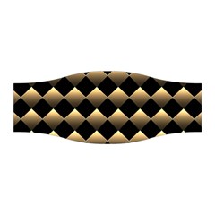 Golden-chess-board-background Stretchable Headband by Vaneshart