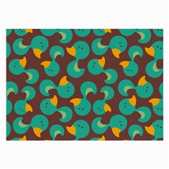 Vector-illustration-seamless-pattern-with-cartoon-duck Large Glasses Cloth by Vaneshart