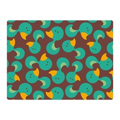 Vector-illustration-seamless-pattern-with-cartoon-duck Double Sided Flano Blanket (mini)  by Vaneshart