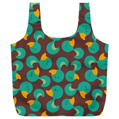 Vector-illustration-seamless-pattern-with-cartoon-duck Full Print Recycle Bag (xxxl) by Vaneshart