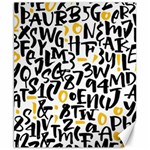 Letters-pattern Canvas 8  x 10  8.15 x9.66  Canvas - 1