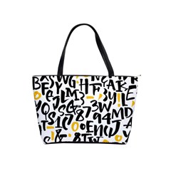 Letters-pattern Classic Shoulder Handbag by Vaneshart