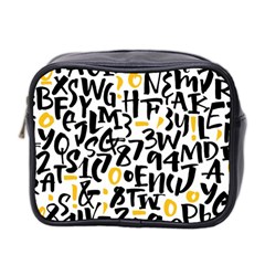 Letters-pattern Mini Toiletries Bag (two Sides)