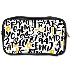 Letters-pattern Toiletries Bag (one Side) by Vaneshart