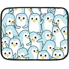 Penguins Pattern Double Sided Fleece Blanket (mini)  by Vaneshart