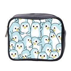 Penguins Pattern Mini Toiletries Bag (two Sides)