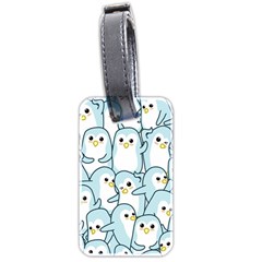 Penguins Pattern Luggage Tag (two Sides) by Vaneshart