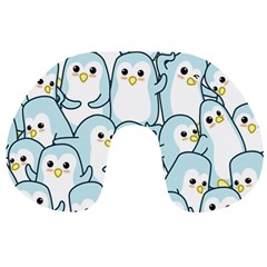 Penguins Pattern Travel Neck Pillow by Vaneshart