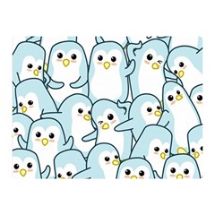 Penguins Pattern Double Sided Flano Blanket (mini)  by Vaneshart