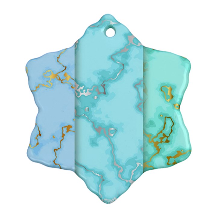 Background marble set Ornament (Snowflake)