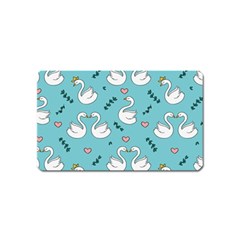 Elegant-swan-pattern-design Magnet (name Card) by Vaneshart