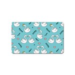 Elegant-swan-pattern-design Magnet (Name Card) Front