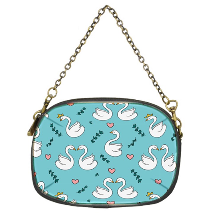 Elegant-swan-pattern-design Chain Purse (Two Sides)