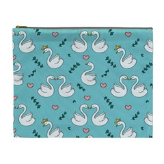 Elegant-swan-pattern-design Cosmetic Bag (xl)