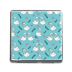 Elegant-swan-pattern-design Memory Card Reader (square 5 Slot) by Vaneshart