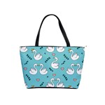 Elegant-swan-pattern-design Classic Shoulder Handbag Front