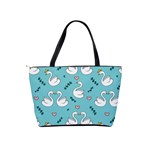 Elegant-swan-pattern-design Classic Shoulder Handbag Back