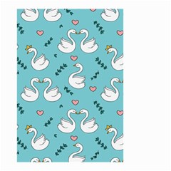 Elegant-swan-pattern-design Small Garden Flag (two Sides) by Vaneshart