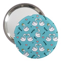 Elegant-swan-pattern-design 3  Handbag Mirrors