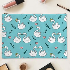 Elegant-swan-pattern-design Cosmetic Bag (xxl) by Vaneshart