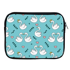 Elegant-swan-pattern-design Apple Ipad 2/3/4 Zipper Cases by Vaneshart