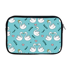 Elegant-swan-pattern-design Apple Macbook Pro 17  Zipper Case by Vaneshart