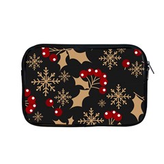 Christmas Pattern With Snowflakes Berries Apple Macbook Pro 13  Zipper Case by Vaneshart