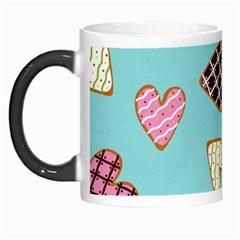 Seamless Pattern With Heart Shaped Cookies With Sugar Icing Morph Mugs by Vaneshart