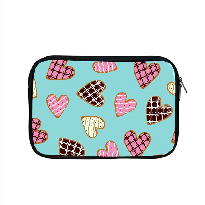 Seamless pattern with heart shaped cookies with sugar icing Apple MacBook Pro 15  Zipper Case