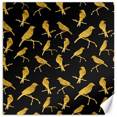 Background With Golden Birds Canvas 20  X 20  by Vaneshart