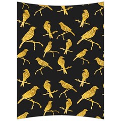 Background With Golden Birds Back Support Cushion by Vaneshart