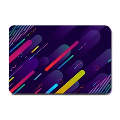 Colorful-abstract-background Small Doormat  by Vaneshart