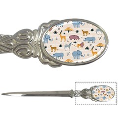 Wild animals seamless pattern Letter Opener