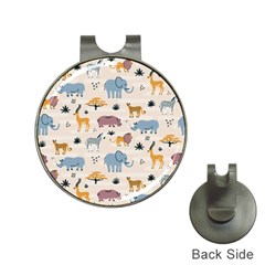 Wild animals seamless pattern Hat Clips with Golf Markers