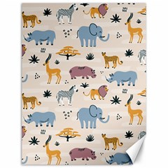 Wild Animals Seamless Pattern Canvas 12  X 16 