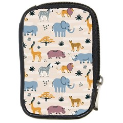 Wild animals seamless pattern Compact Camera Leather Case