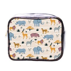 Wild animals seamless pattern Mini Toiletries Bag (One Side)