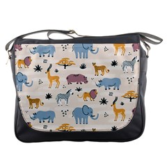 Wild animals seamless pattern Messenger Bag