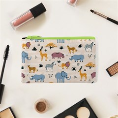 Wild animals seamless pattern Cosmetic Bag (XS)