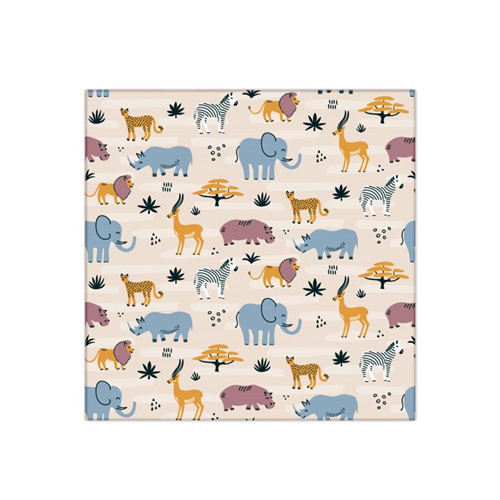 Wild animals seamless pattern Satin Bandana Scarf