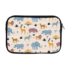 Wild animals seamless pattern Apple MacBook Pro 17  Zipper Case