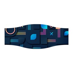 Gradient Geometric Shapes Dark Background Stretchable Headband by Vaneshart