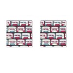 Music symbols rock music seamless pattern Cufflinks (Square) Front(Pair)