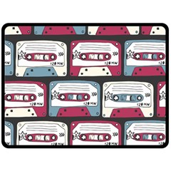 Music Symbols Rock Music Seamless Pattern Fleece Blanket (large)  by Vaneshart