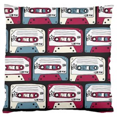 Music Symbols Rock Music Seamless Pattern Large Flano Cushion Case (two Sides)