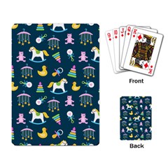 Cute Babies Toys Seamless Pattern Playing Cards Single Design (rectangle) by Vaneshart