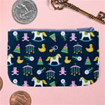 Cute babies toys seamless pattern Large Coin Purse Back