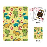 Seamless pattern with cute dinosaurs character Playing Cards Single Design (Rectangle) Back