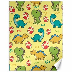 Seamless Pattern With Cute Dinosaurs Character Canvas 18  X 24  by Vaneshart