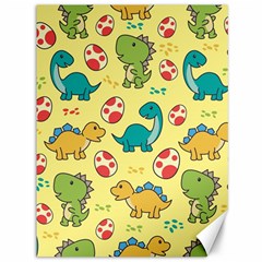 Seamless Pattern With Cute Dinosaurs Character Canvas 36  X 48  by Vaneshart